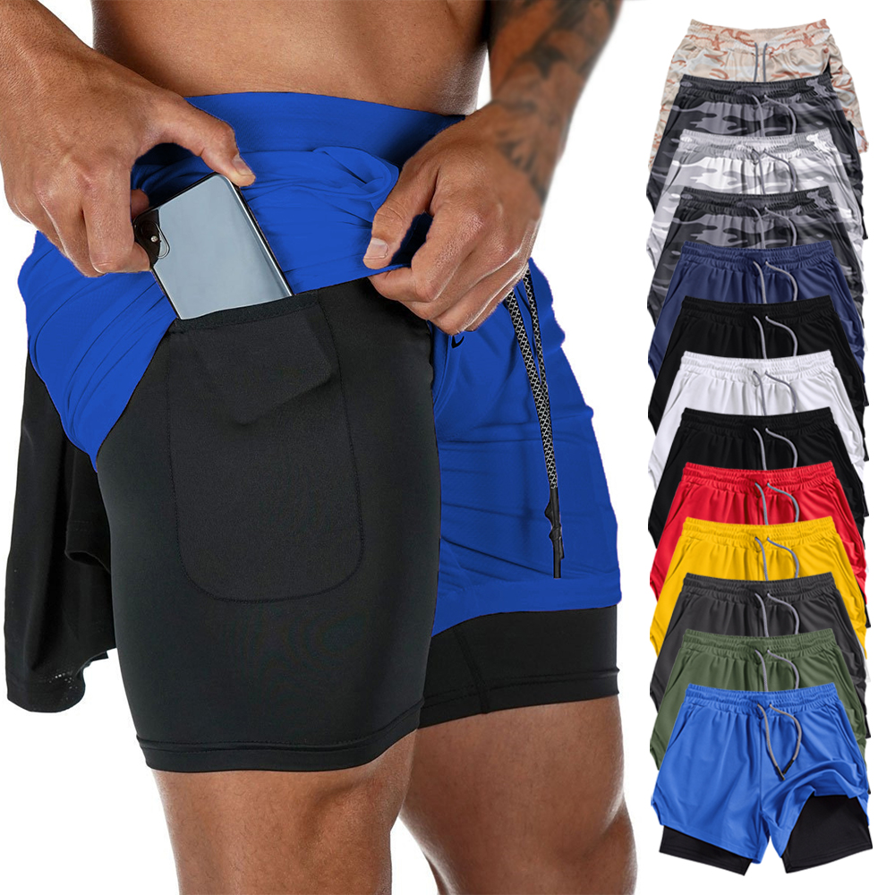 Compression Shorts Athletes - Men's Summer double-deck Quick Dry Gym