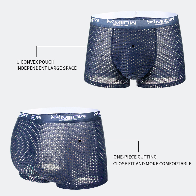 MiiOW Mesh Men Underwear Boxer - đánh giá và giá Boxer Shorts Modal
