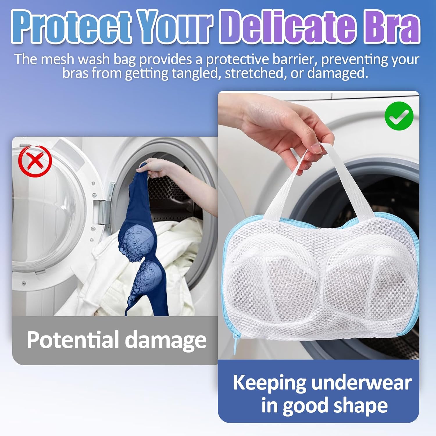 2-Pack Bra Wash Bags- Non-Defo - đánh giá và giá Multi Pack Underwear