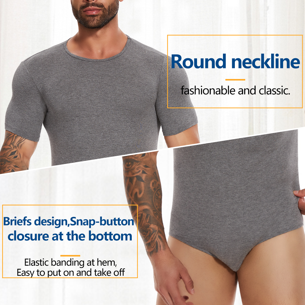Short Sleeve Full Body Shaper  - đánh giá và giá Undershirt Crew Neck