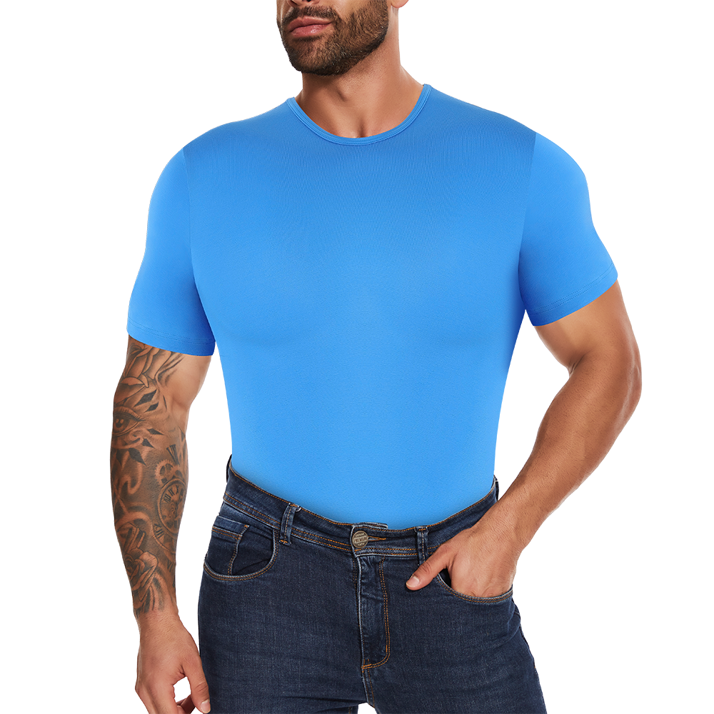 Short Sleeve Full Body Shaper  - đánh giá và giá Undershirt Crew Neck