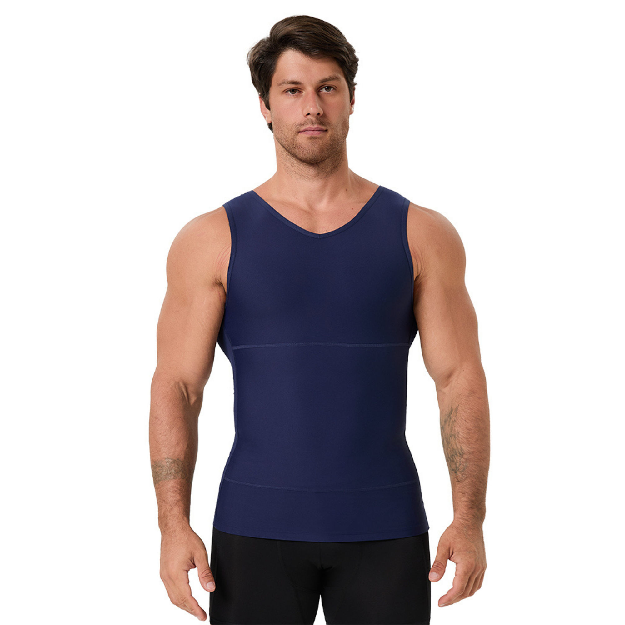Men's V Neck Compression Shape - đánh giá và giá Undershirt Crew Neck