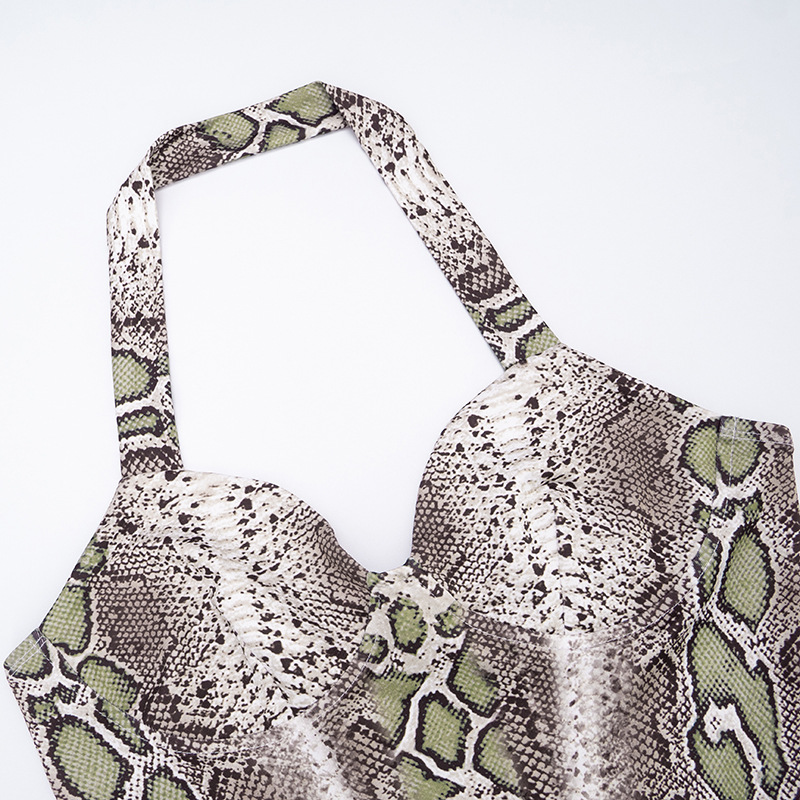 Serpentine Print Women Sexy 2  - đánh giá và giá Suspender Tank Top