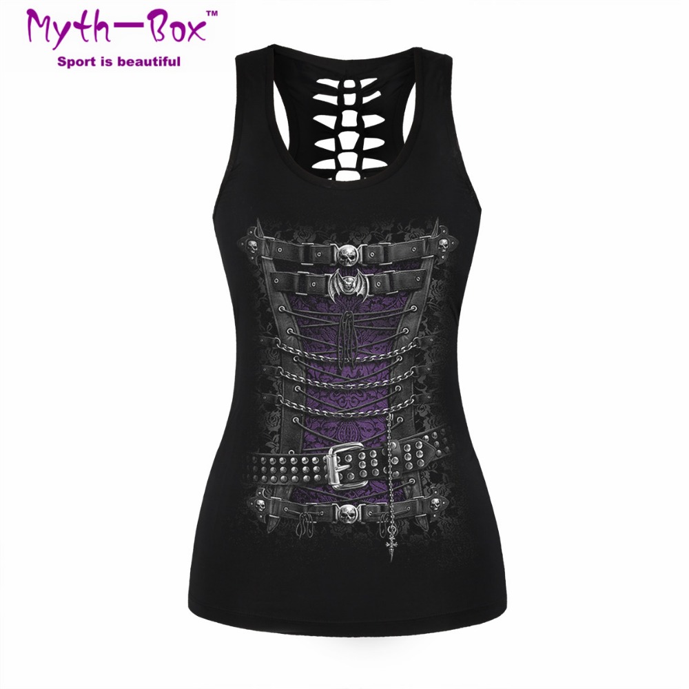 Women Sport Vest Bad Cat Print - đánh giá và giá Sleeveless Undershirt