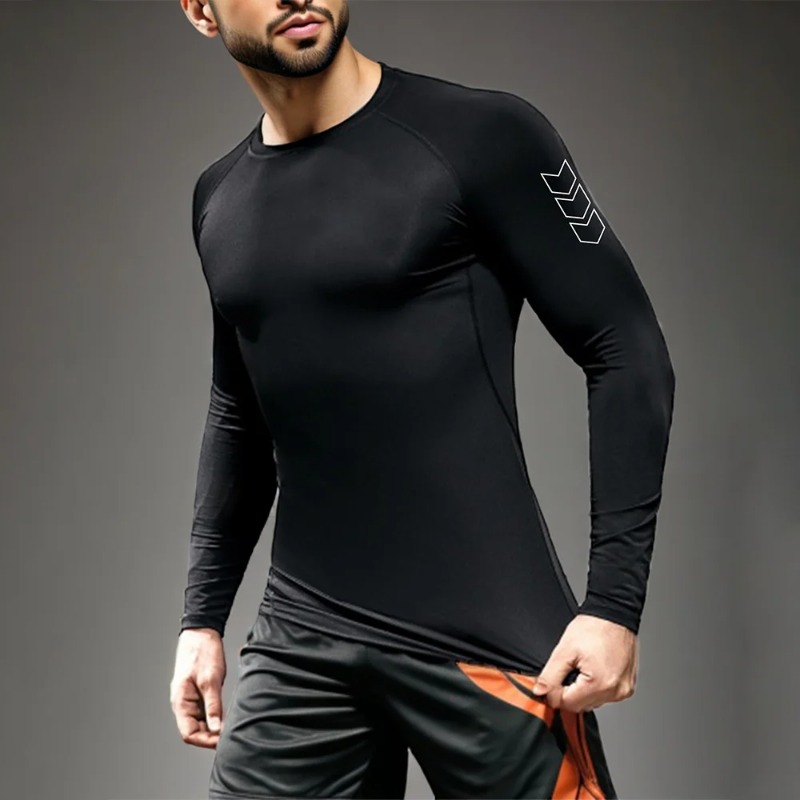 Men Quick-dry T-shirt Long Sle - đánh giá và giá Base Layer Top